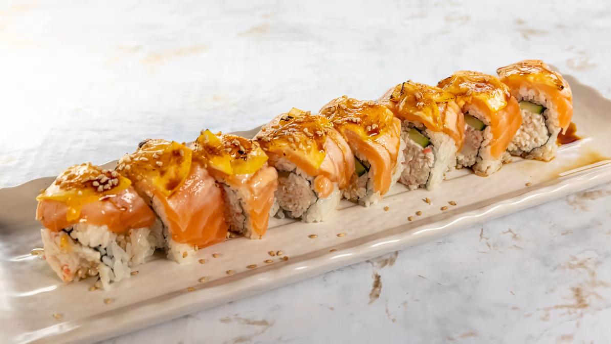 Citrus salmon roll
